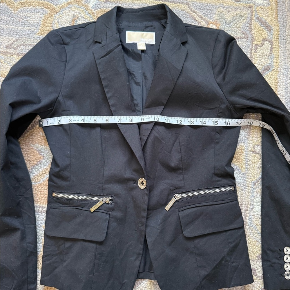 Michael Kors Black Blazer with Silver Accents - Picture 5 of 6